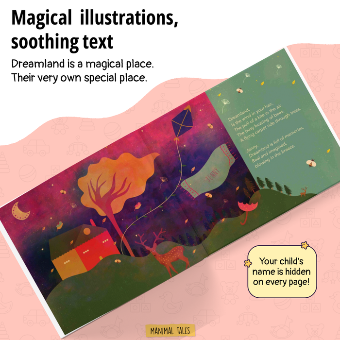 Interior preview 5 from I'm in Dreamland, a personalized children’s book