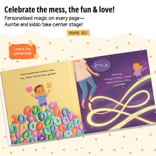 Interior preview 4 from I Love Auntie The Most, a personalized children’s book