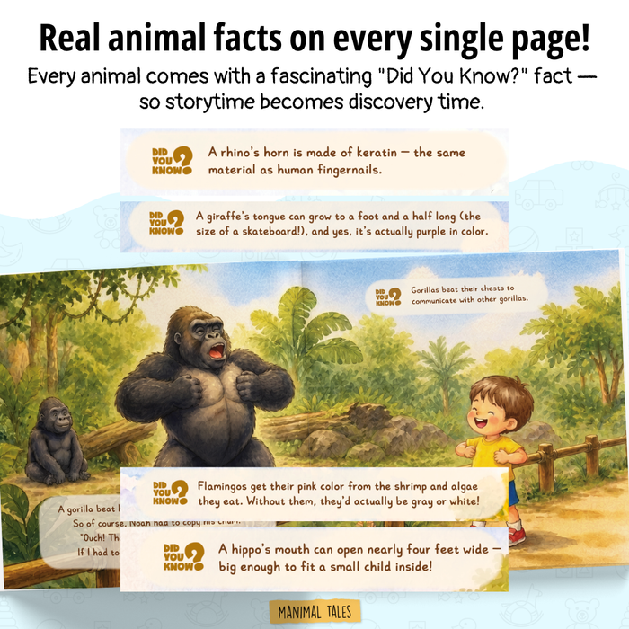 Interior preview 5 from I'm at the Zoo!, a personalized children’s book