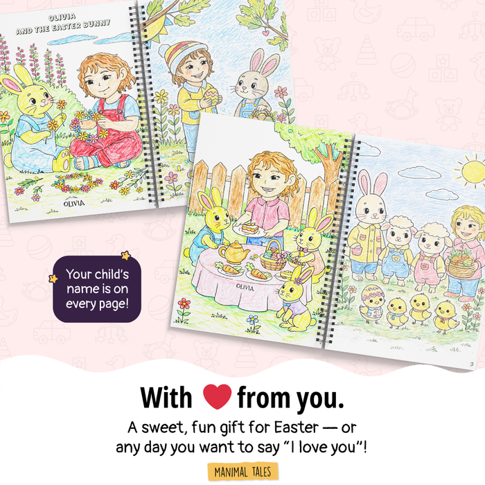 Interior preview 4 from My Easter Coloring Book, a personalized children’s book