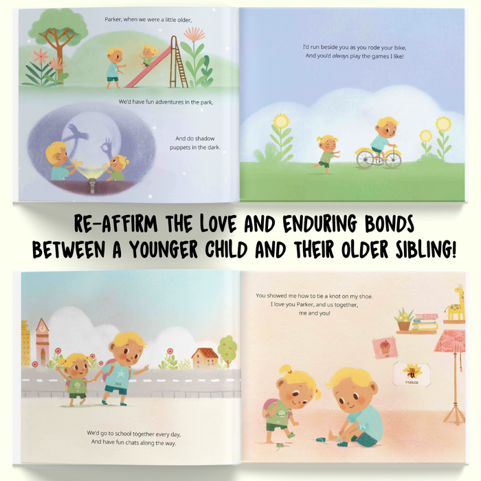 Interior preview 6 from Me and my Older Sibling, a personalized children’s book