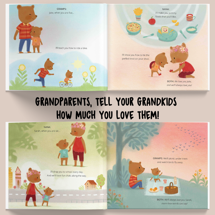Interior preview 7 from Grandkids, We Love You!, a personalized children’s book