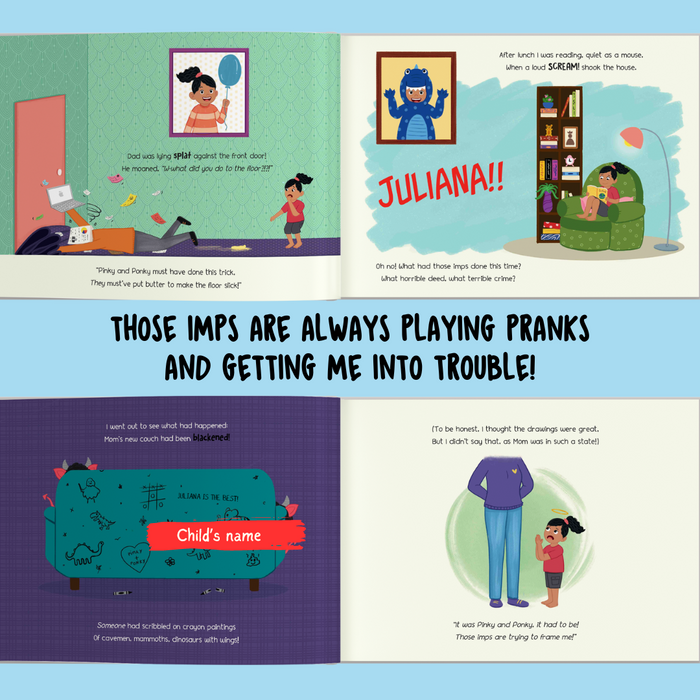 Interior preview 6 from Pinky and Ponky and Me, a personalized children’s book