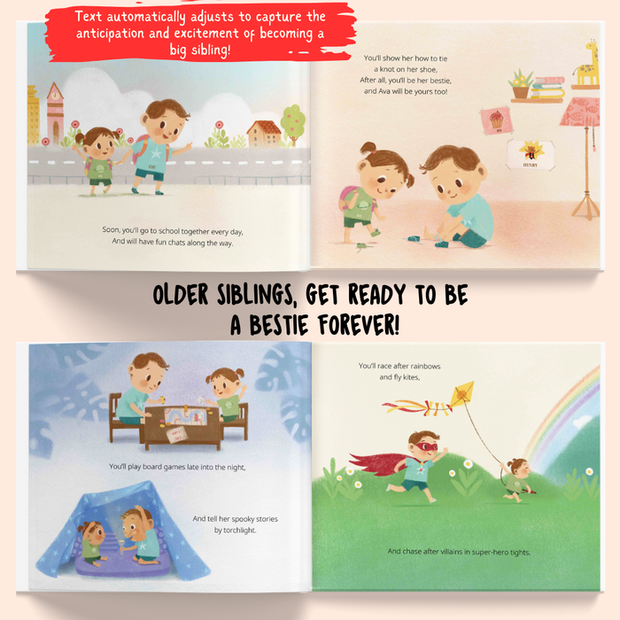 Interior preview 6 from Me and my Sibling-to-be, a personalized children’s book