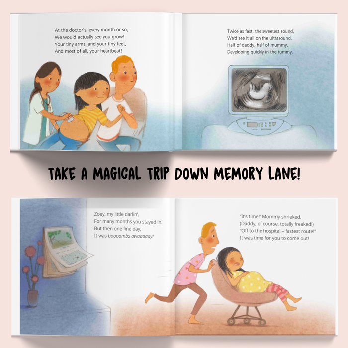 Interior preview 5 from Your Baby's Story: The Sibling Version, a personalized children’s book