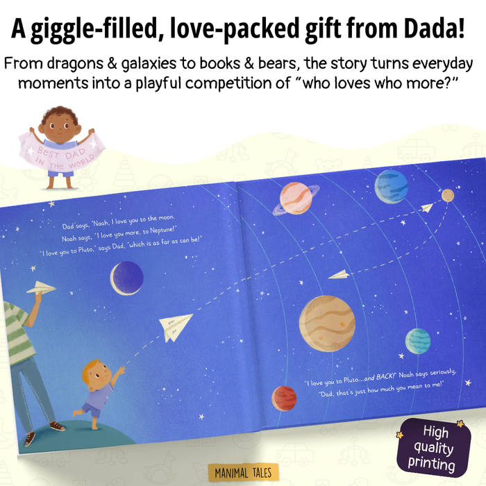 Interior preview 5 from Dad Loves Me The Most, a personalized children’s book