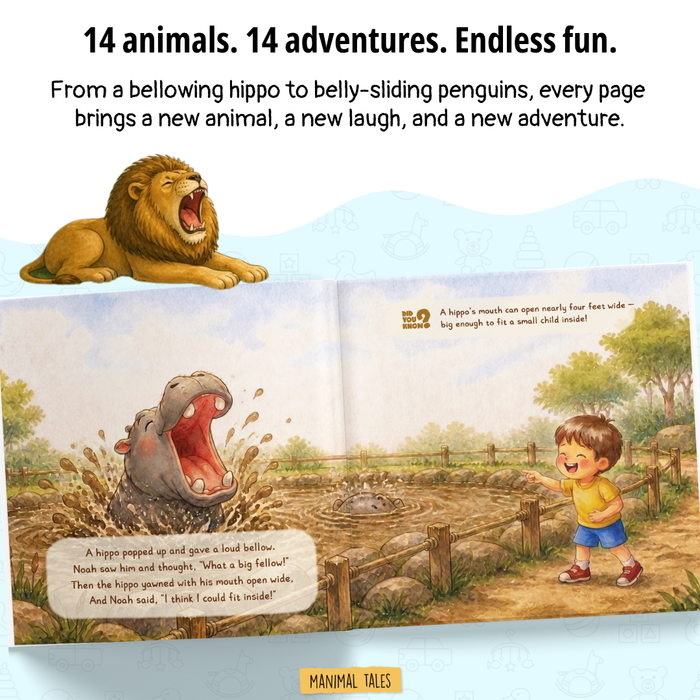 Interior preview 6 from I'm at the Zoo!, a personalized children’s book