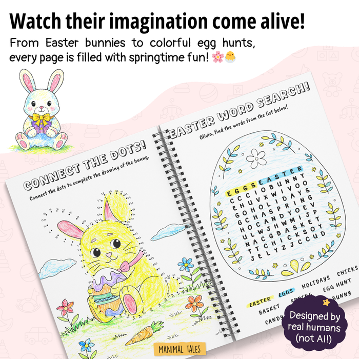Interior preview 5 from My Easter Coloring Book, a personalized children’s book