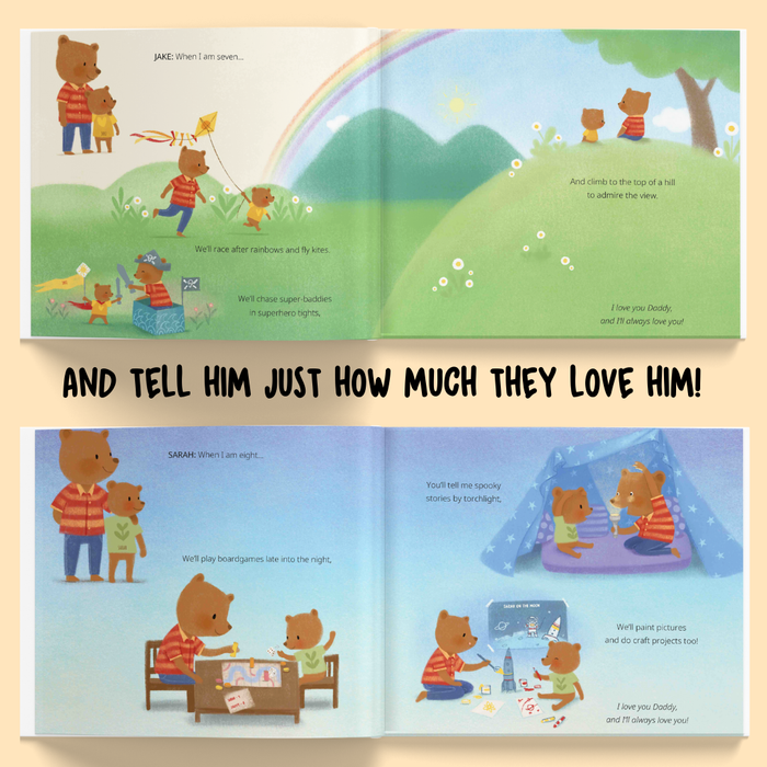 Interior preview 8 from Daddy and Us, a personalized children’s book