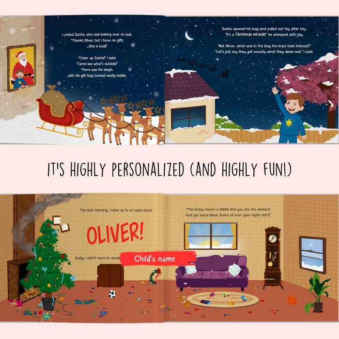 Interior preview 8 from How I Saved Santa from Pinky and Ponky, a personalized children’s book