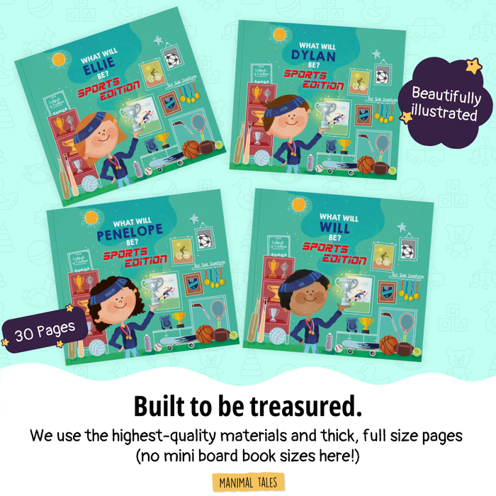 Interior preview 7 from ABC - What Will I Be: Sports Edition!, a personalized children’s book