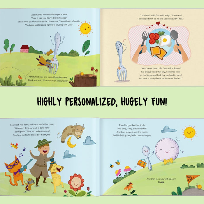 Interior preview 8 from You the Detective and the Case of the Disappearing Dish, a personalized children’s book