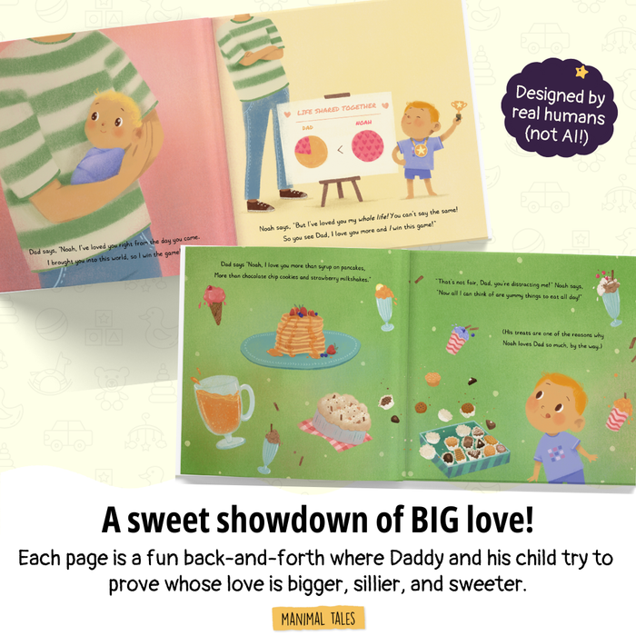 Interior preview 6 from Dad Loves Me The Most, a personalized children’s book