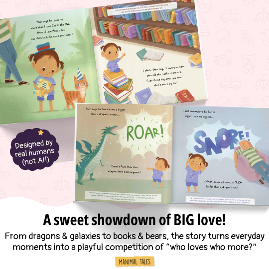 Interior preview 6 from I Love Dad The Most, a personalized children’s book