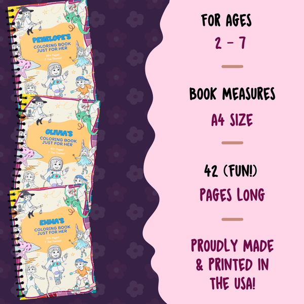 Load image into Gallery viewer, My Coloring Book, Just For Me! (For Girls)
