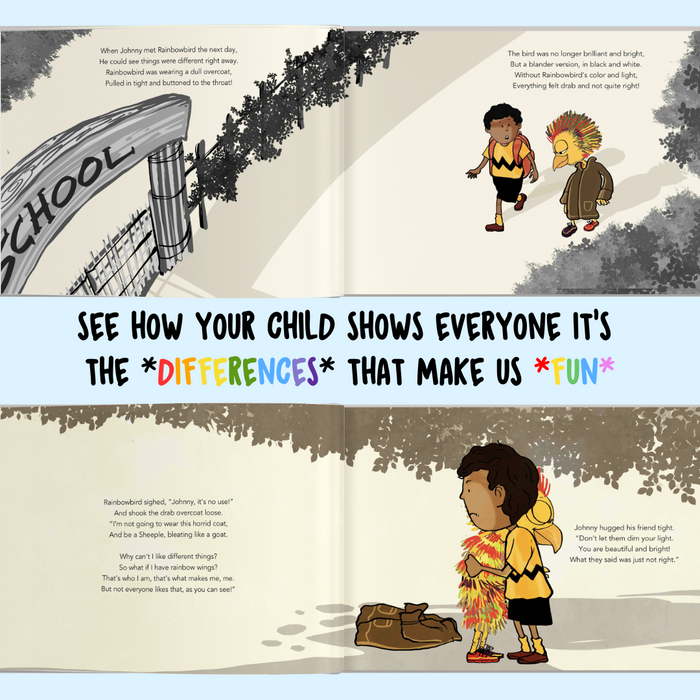 Interior preview 7 from You and the Rainbowbird, a personalized children’s book