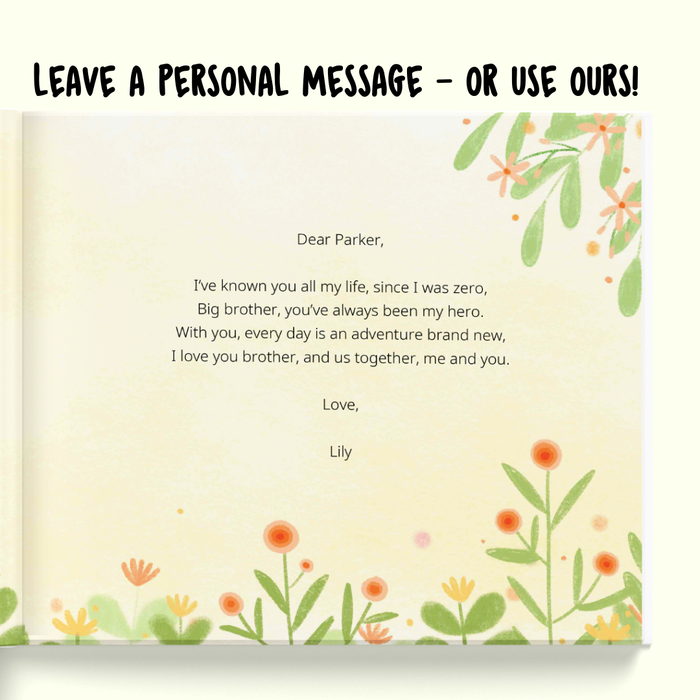 Interior preview 8 from Me and my Older Sibling, a personalized children’s book