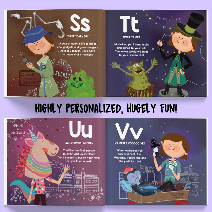 Interior preview 8 from ABC - What Will I Be (Spooky Version!), a personalized children’s book