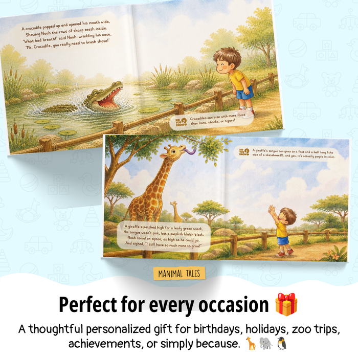 Interior preview 7 from I'm at the Zoo!, a personalized children’s book