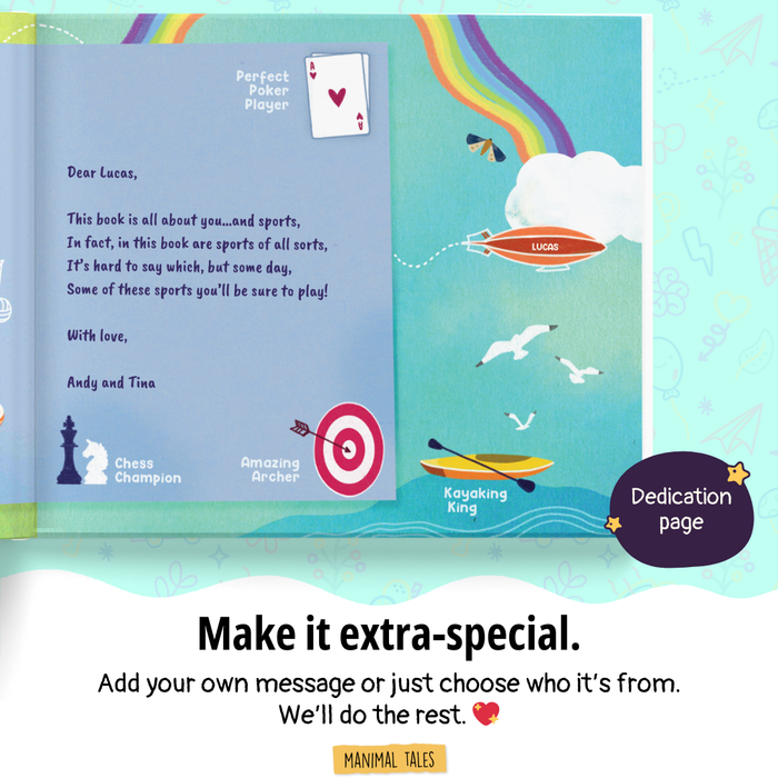 Interior preview 8 from ABC - What Will I Be: Sports Edition!, a personalized children’s book