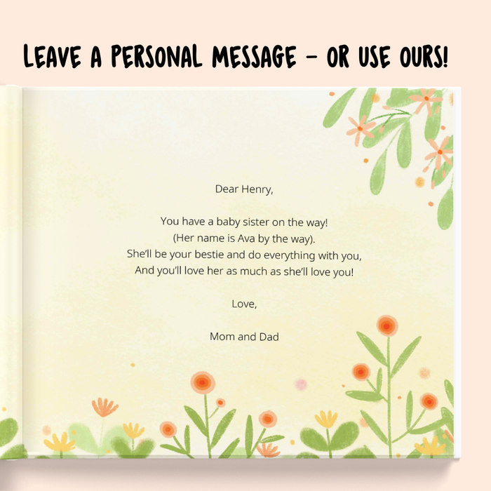 Interior preview 8 from Me and my Sibling-to-be, a personalized children’s book