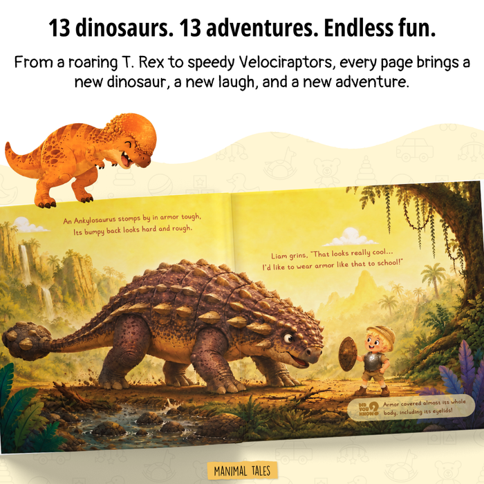 Interior preview 5 from My Dinosaur Adventure!, a personalized children’s book