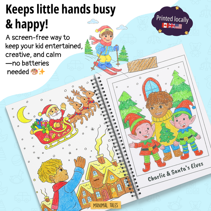 Interior preview 6 from My Christmas Coloring Book, a personalized children’s book