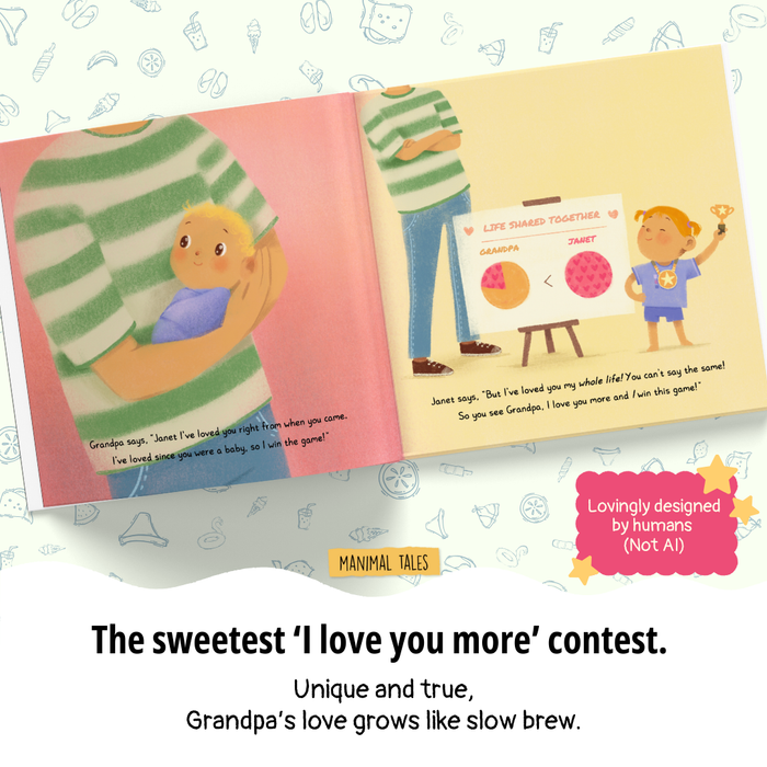 Interior preview 7 from Grandpa Loves Me The Most, a personalized children’s book