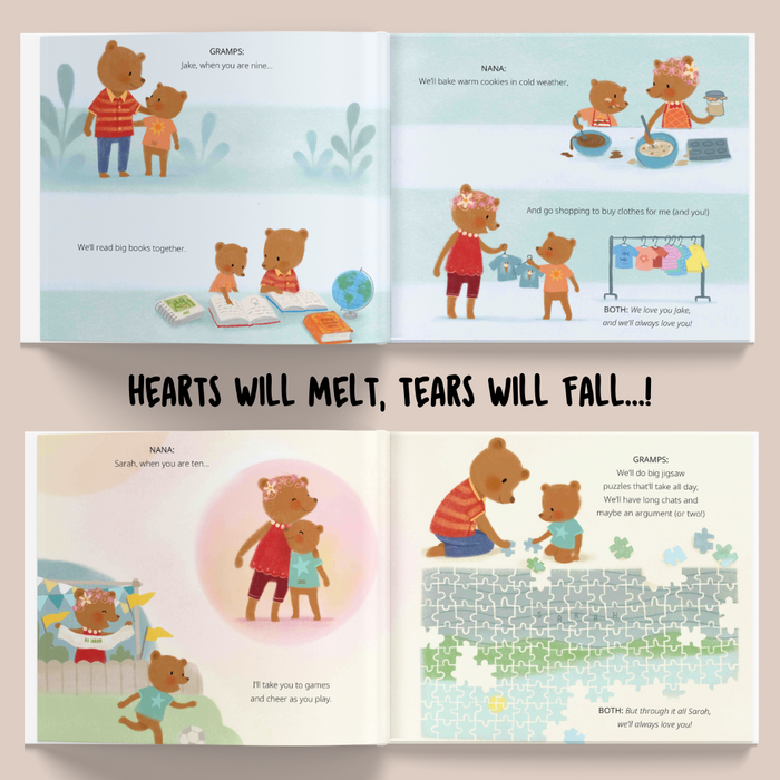 Interior preview 9 from Grandkids, We Love You!, a personalized children’s book