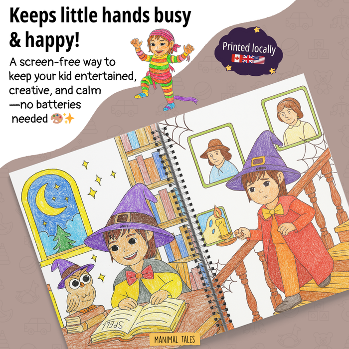Interior preview 6 from My Super Spooky Coloring Book, a personalized children’s book