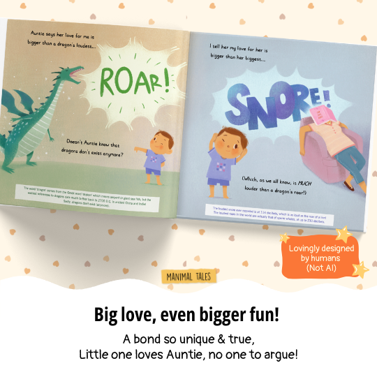 Interior preview 7 from I Love Auntie The Most, a personalized children’s book