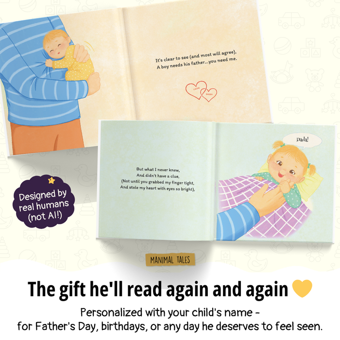 Interior preview 4 from Why A Father Needs Their Son / Daughter, a personalized children’s book