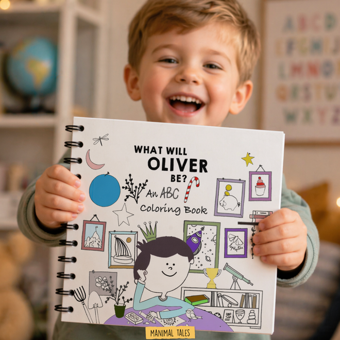 Cover of ABC - What Will I Be? (The Coloring Book!), a personalized children’s book