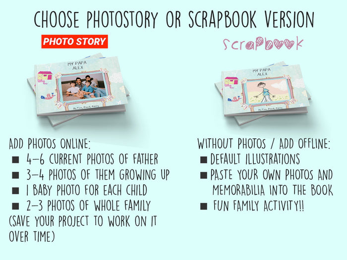 Interior preview 7 from All About Dad *Scrapbook*, a personalized children’s book