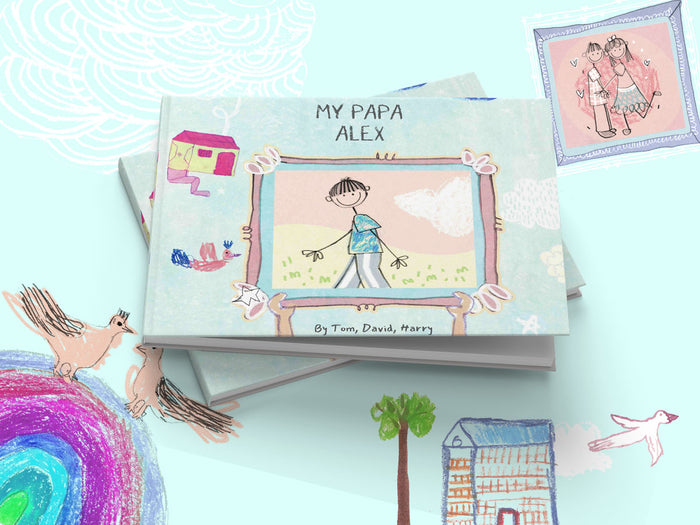 Interior preview 6 from All About Dad *Scrapbook*, a personalized children’s book