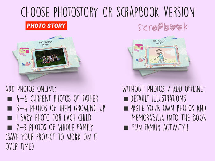 Interior preview 7 from All About Mom *Scrapbook*, a personalized children’s book
